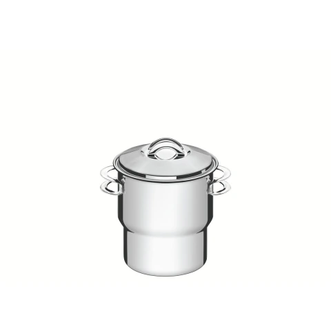 Cuscuzeira Tramontina Solar Aço Inox 14 cm 2,2 L Com Tampa E Tela Para Cozimento A Vapor