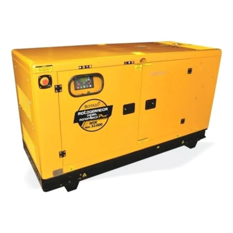 Motogerador BFDE 32kVA Monofásico Silencioso Painel ATS sem Bateria Buffalo