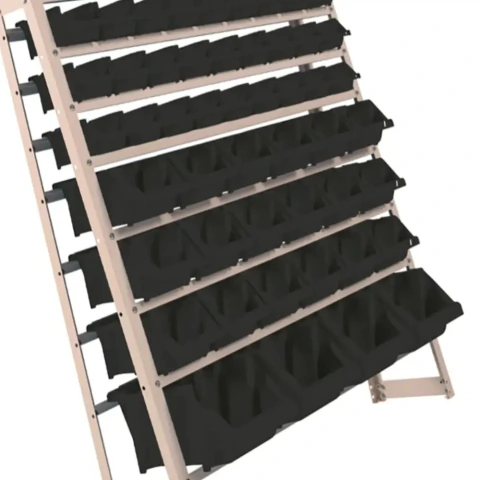Estante Gaveteiro Metálica Mista 120x101x35,5Cm 49 Peças 49/M Preta Worker