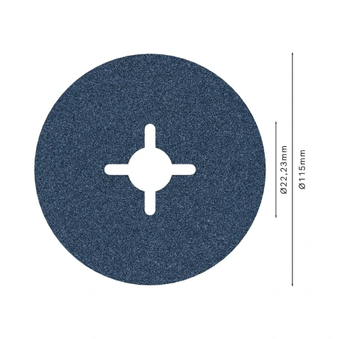 Disco De Lixa Em Fibra Bosch Pro R574 115mm Grano 120