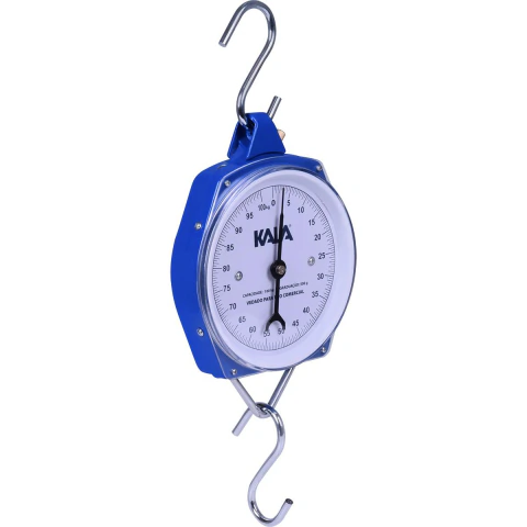 Balança Suspensa Digital 100Kg Modelo Relógio Para Pesagem Doméstica E Profissional Kala