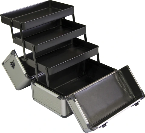 Maleta Para Ferramentas 343x220x265mm Cinza Com Gaveta Mf943
