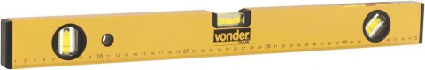 Nível alumínio 20" 3 bolhas base magnética Vonder Plus