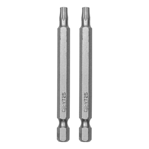Bits Torx T25 Cromo Vanádio 75mm 2pcs MTX Haste 1/4''