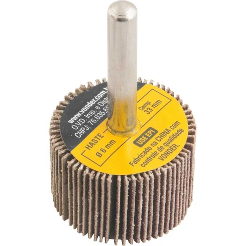 Roda de Lixa 30mmX20mm c/ Haste G120 Vonder