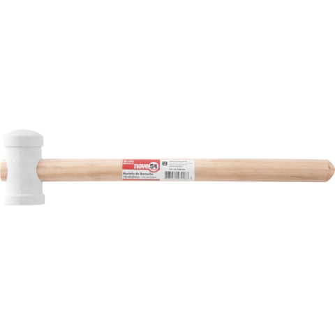 Martelo borracha 40mm azulejista branco - Nove54