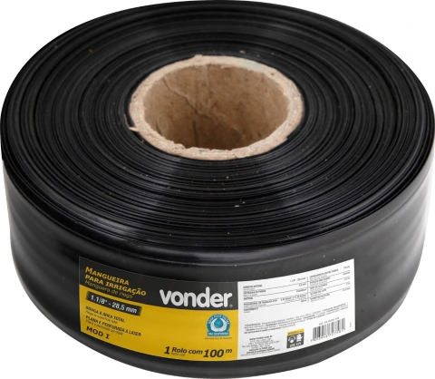 Mangueira Irrigação 100m Mod I 28,5mm Polietileno Vonder