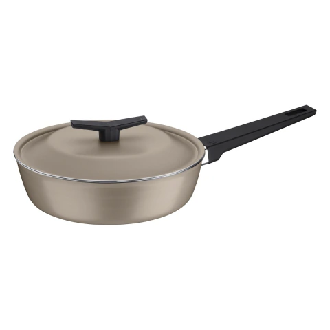 Frigideira Funda Tramontina Spezia Induction 24 cm 2,5L Antiaderente Starflon Com Tampa Alumínio