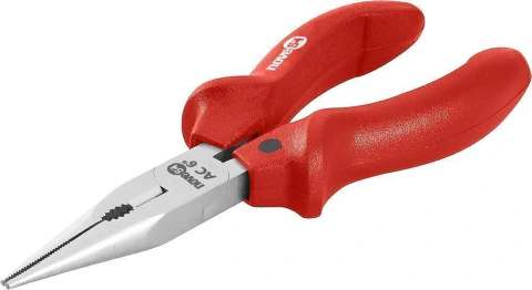 Alicate bico meia cana 6" reto carbono plastificado Nove54