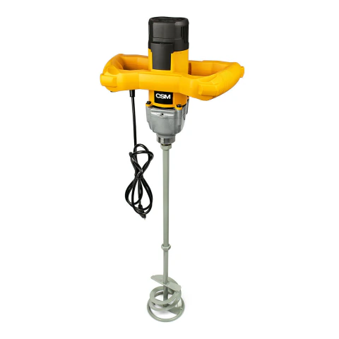 Misturador De Argamassa 1200W 127V Ma1200 Velocidade Variável Profissional Com Pá Misturadora 600mm Csm
