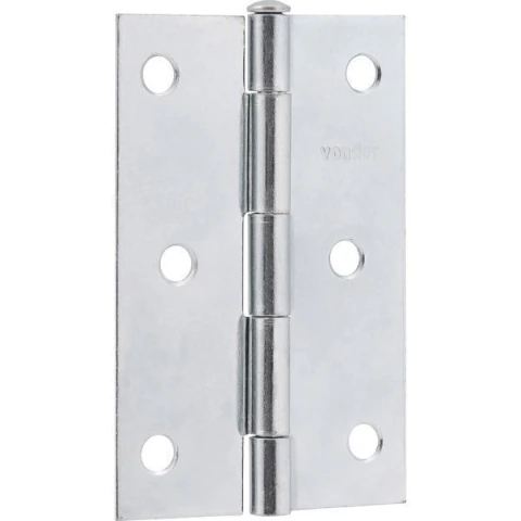 Dobradiça para porta 4" aço carbono cromado Vonder