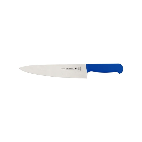 Faca Para Carne 10 Polegadas Aço Inox Cabo Azul Tramontina Profissional Master