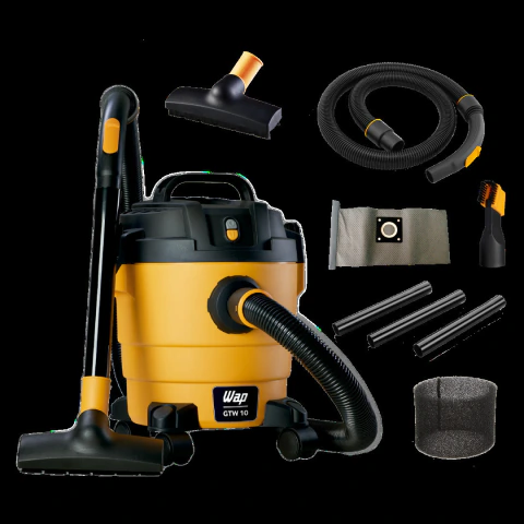 Aspirador de Pó e Água WAP GTW 10 com Potência de 1400W Alça Ergonômica Bocal de Sopro 220V