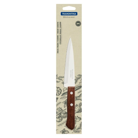 Faca Peixeira Tramontina Dynamic 5 Polegadas Lâmina Aço Inox Cabo Madeira Natural Alta Precisão