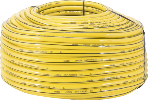 Mangueira p/ jardim 1/2" amarela antitorção c/ 200m Vonder