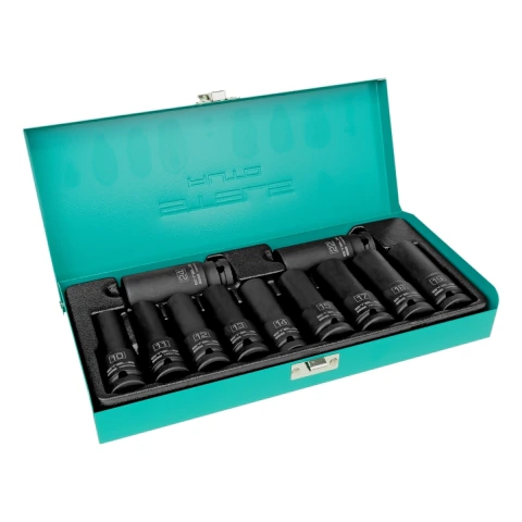 Jogo Soquete Sextavado Longo 1/2' Stels 10-24mm 11 Peças