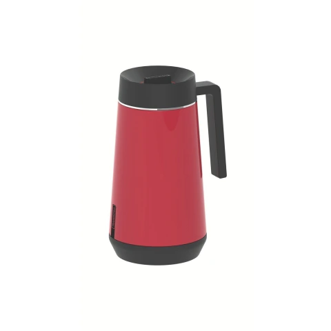 Bule Térmico Tramontina Exata 500 ml Aço Inox Vermelho Com Infusor Sistema Corta-pingos Original