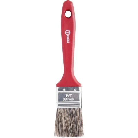 Pincel 1.1/2 Cerda Gris Cabo Plástico Para Tintas Latéx E A