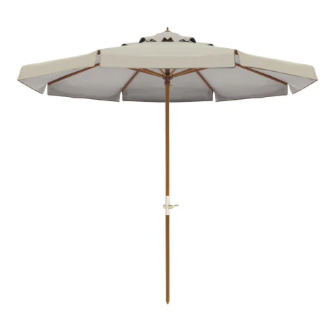 Ombrellone Madeira Cobertura PVC Manivela 2,70m Bege Bel Lazer