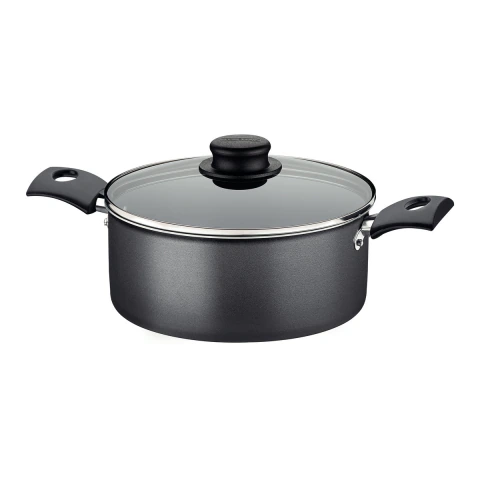 Caçarola Tramontina Turim 24 cm 4,7 L Alumínio Antiaderente Starflon Max Chumbo