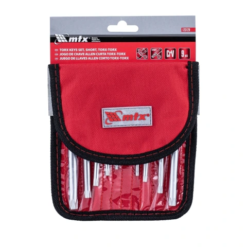 Jogo De Chaves Torx Curta T10-T50 9 Pçs Cromo Vanádio