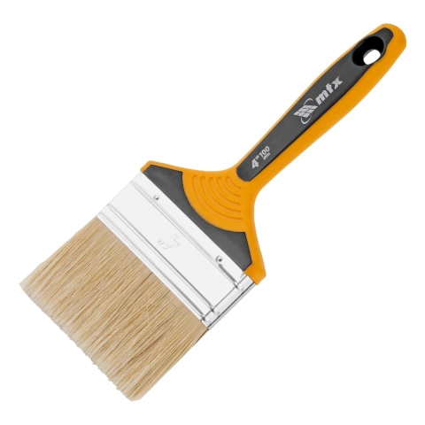 Trincha Pincel 4'' Verniz Cerdas Brancas MTX