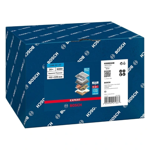 Manta Abrasiva Bosch Expert N880 152 X 229 mm Uso Geral 20 Unidades
