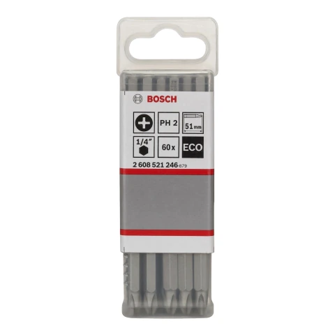 Ponta P/Parafusar Bosch Eco Extra Hard Phillips Ph2 51mm 60U