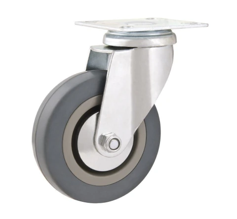 Rodizio Giratório 3 Média 45kg Pvc Borracha Cinza Rg Vonder