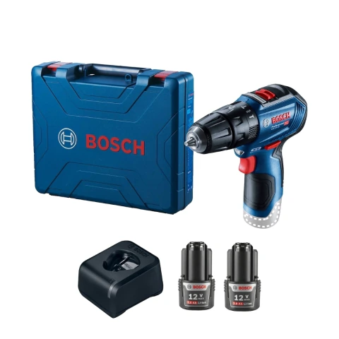 Parafusadeira Furadeira Bosch Gsb 12V-30 12V 2 Bat E Maleta