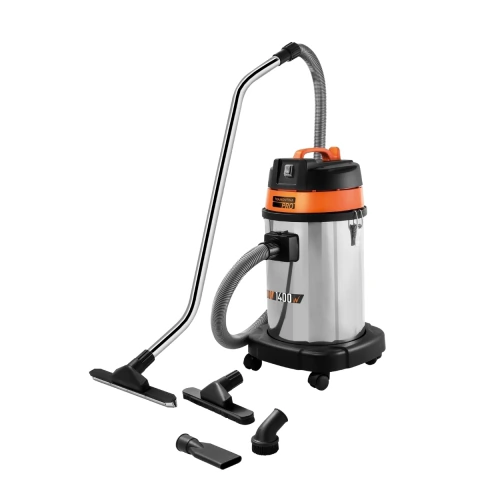 Aspirador De Pó Para Sólidos E Líquidos 1400 W 220 V 30 L Tanque Inox Tramontina PRO