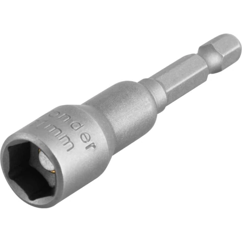 Soquete Magnético 11X65Mm Haste 1/4'' Crv Aço Cromo Vanádio Vonder 3039000110