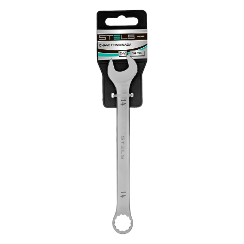 Chave Combinada Stels 14mm Aço Cromo-Vanádio 38-55 HRC