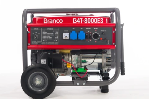 Gerador Gasolina 6,5Kva Trifásico 380V B4T-8000E3 380 Branco