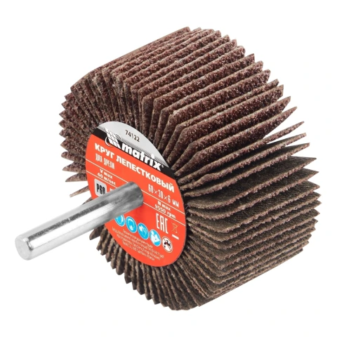 Roda De Lixa Com Haste Para Furadeira 60x30x6 Mm Grão 60 Mtx 1 Peça