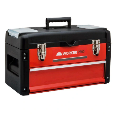 Caixa Polipropileno Para Ferramentas 49X23X28Cm 1 Gaveta Worker Resistente