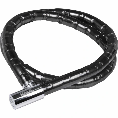 Cadeado Segurança Moto 150Cm X 2,5Cm Aço Reforçado Preto Kala