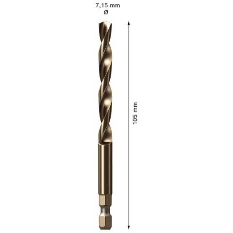 Broca Guia P/Serra Copo Bosch Expert Hss-Co Ø7,15X105mm