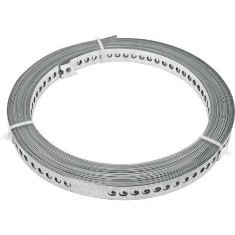Fita de aço perfurada 19mmx0,4mm com 10 metros - Vonder