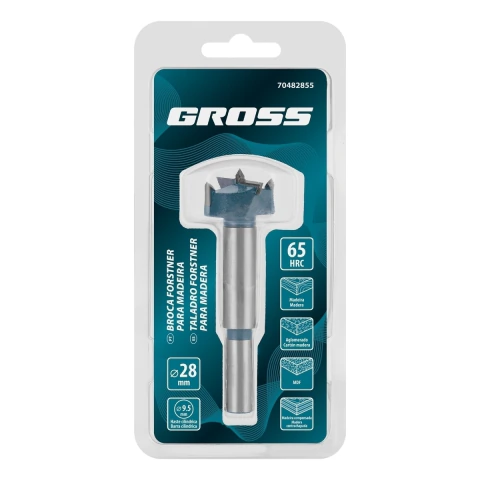 Broca Forstner 28mm Metal Resistente Haste Cilíndrica MTX