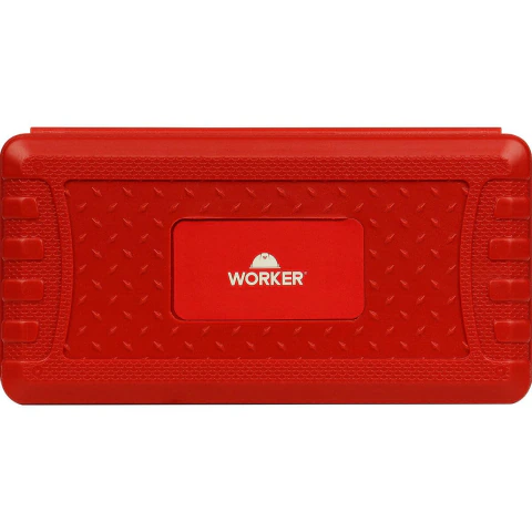 Jogo De Bits Torx Sextavado 10mm T20-T55 15 Peças Aço Cromo Vanádio Worker