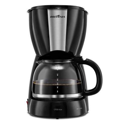 Cafeteira Elétrica Britânia CP30 Acabamento Inox Cor Preta 127V