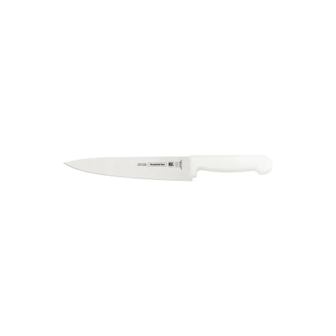 Faca Para Carne Tramontina Profissional Master 8 Polegadas Aço Inox Cabo Branco Antimicrobiana