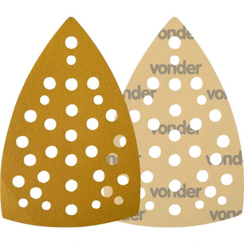 Conjunto Lixa Triangular G180 158X158X103Mm 10 Peças Nove54 Para Lixadeira Orbital