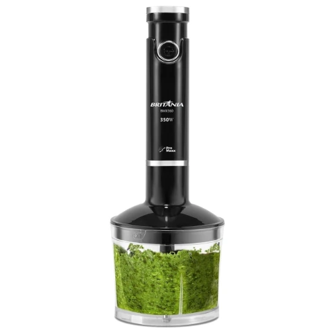 Mixer BMX360 350W Britânia Preto Com Jarra do Processador e Copo 220V