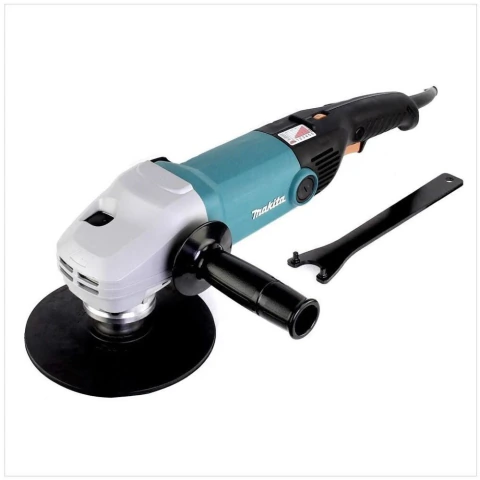 Lixadeira Angular Eletrônica 180Mm Industrial 1600W Disco de Borracha Chave Capa SA7000C 110V Makita