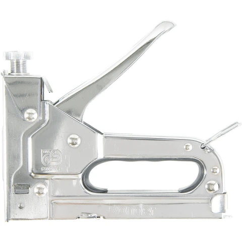 Grampeador Manual Profissional 6mm a 14mm Tipo T, U e Reto com 600 Grampos Vonder