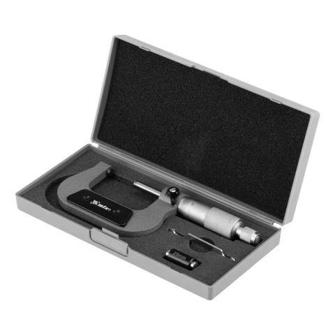 Micrômetro Mecânico 25-50mm MTX Precisão 0,01mm Aço Ferramenta