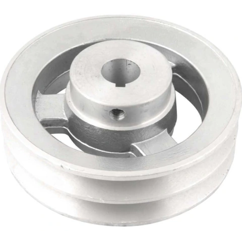Polia Alumínio 2 Canais Perfil A 120mm com Furo 5/8" Vonder