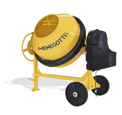 Betoneira 400L Prime Com Motor Monofásico 2Cv 220V 60Hz 4P Com Roda Plastica Menegotti